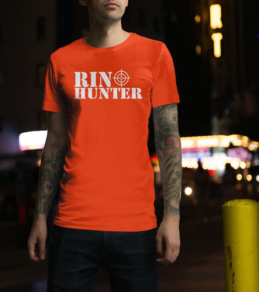 Rin Hunter Target Text Bold Red T-Shirt