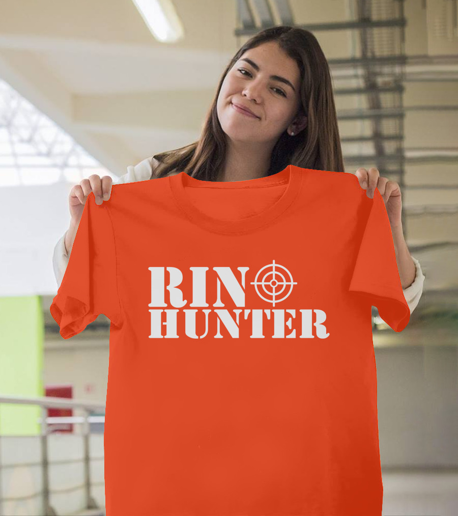 Rin Hunter Target Text Bold Red T-Shirt