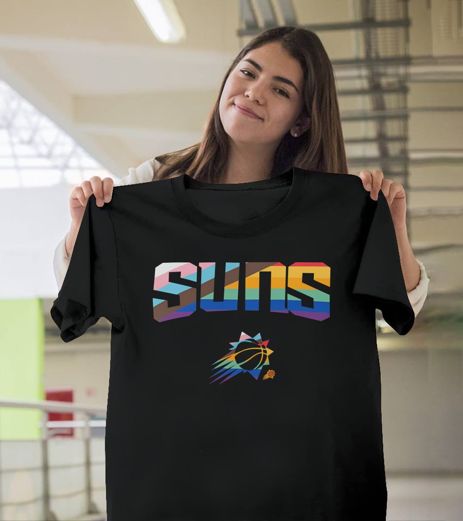 Phoenix Suns Pride Rainbow Logo Suns T-Shirt