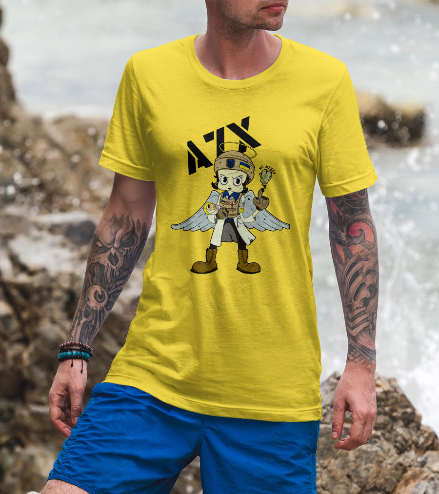 Azov Guardian Sunflower No Mercy Angel T-Shirt