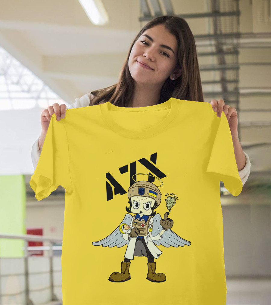 Azov Guardian Sunflower No Mercy Angel T-Shirt