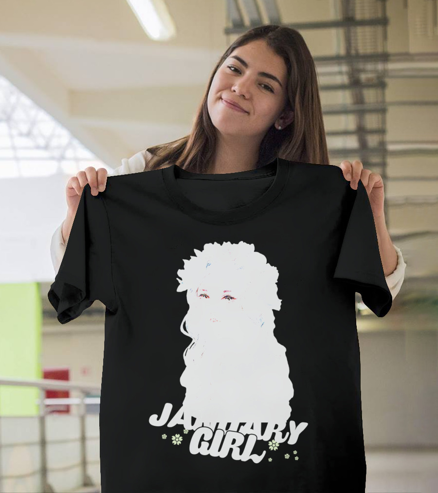 January Girl Floral Birthday T-Shirt