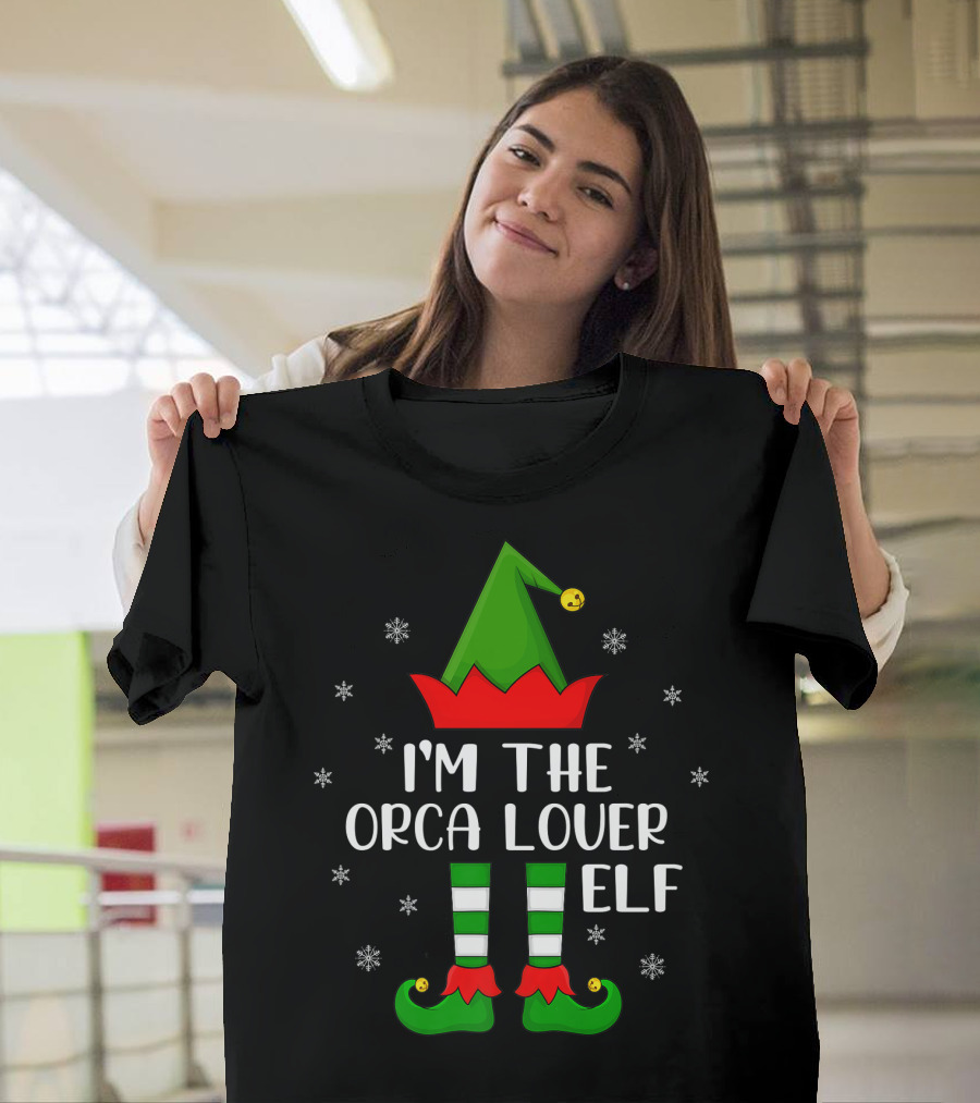 I'm The Orca Lover Elf Christmas Matching Family Funny T-Shirt