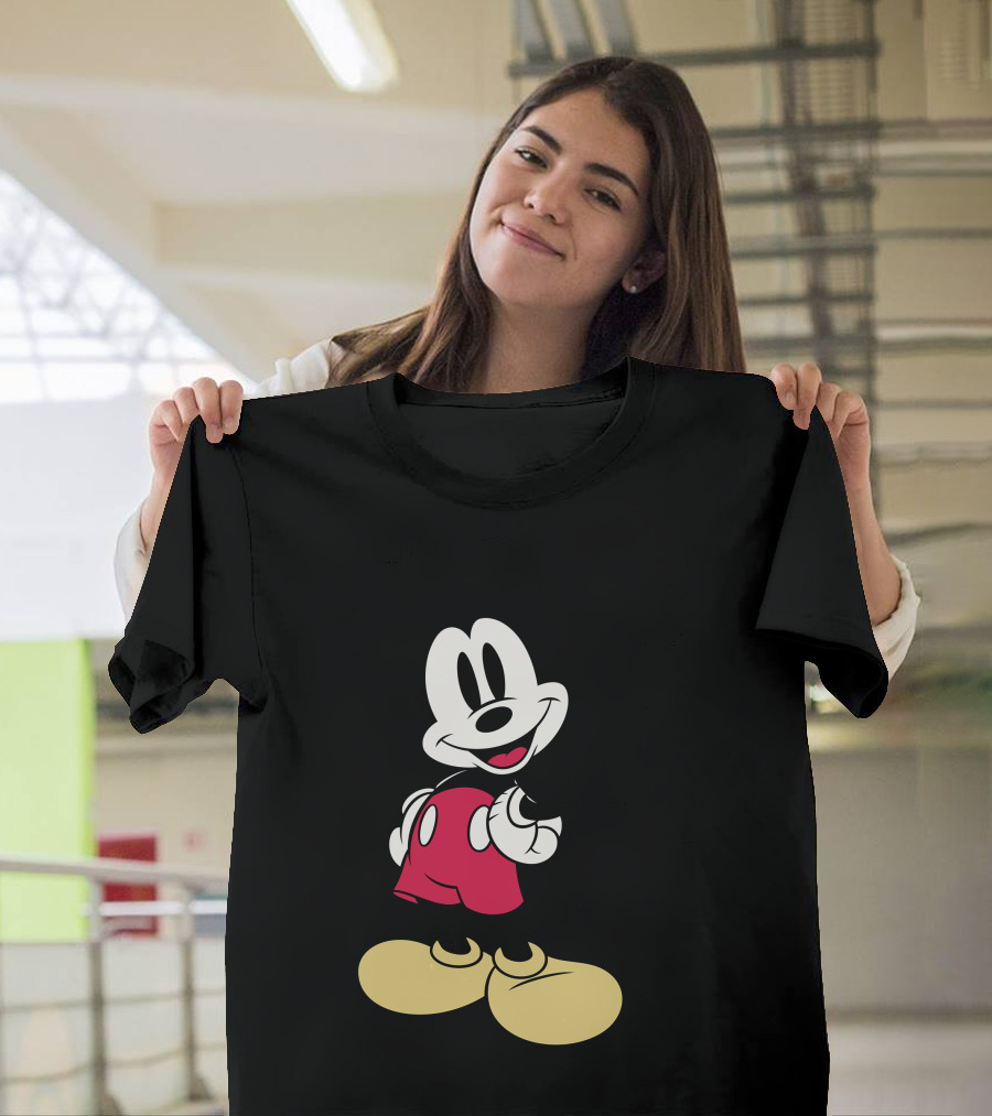 Disney Classic Mickey Mouse Vintage Character Image T-Shirt