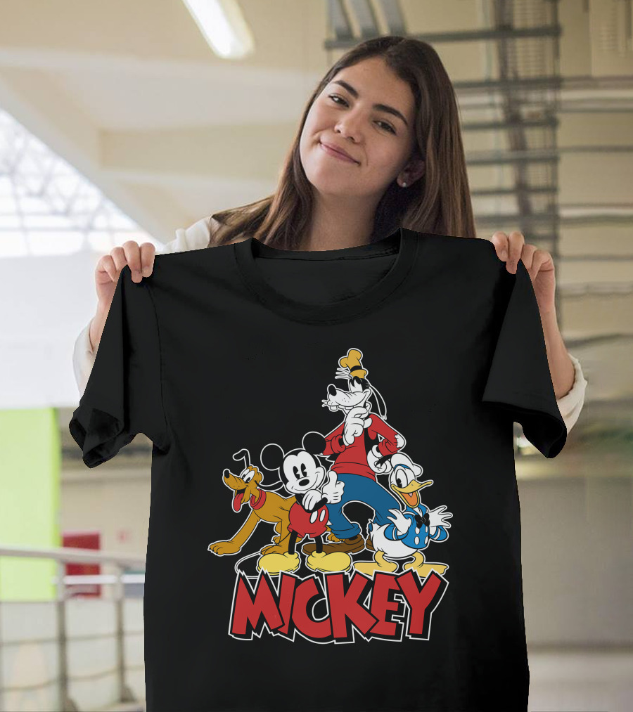 Mickey Mouse and Friends Pluto Goofy Donald Duck Disney T-Shirt