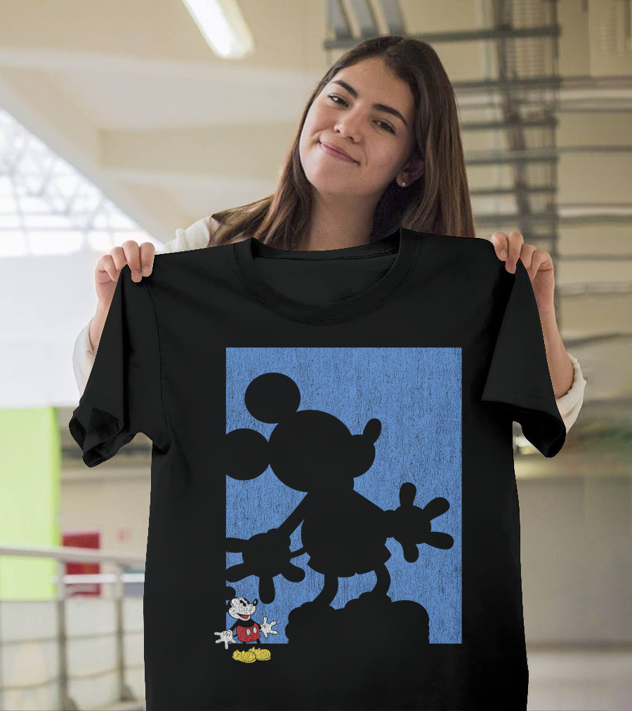 Disney Mickey Mouse Shadow Classic Iconic Pose T-Shirt