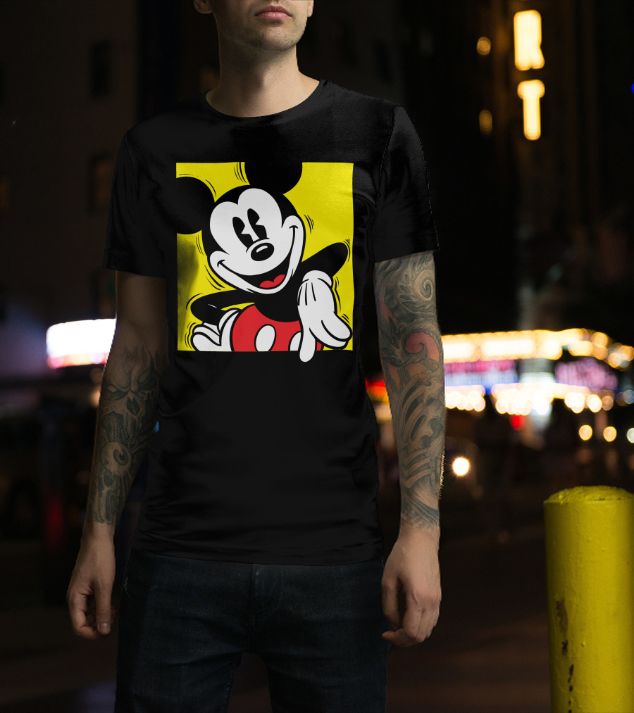 Mickey Mouse Vintage Yellow Frame Disney T-Shirt