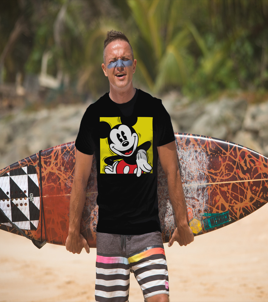 Mickey Mouse Vintage Yellow Frame Disney T-Shirt