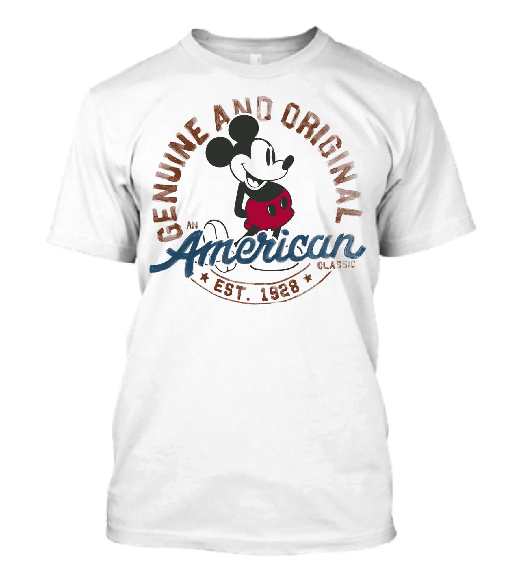 Genuine And Original Disney Mickey An American Classic Est. 1928 T-Shirt