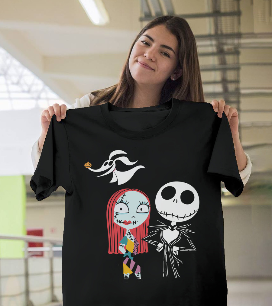 Disney Nightmare Before Xmas Jack Sally Zero T-Shirt