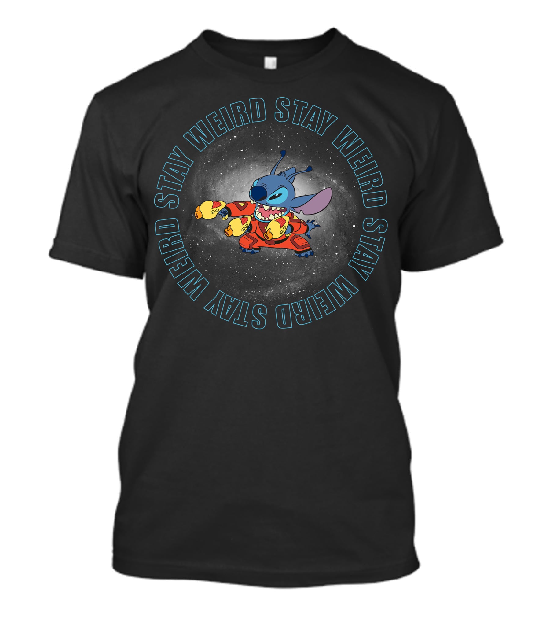 Disney Stitch Stay Weird Space Adventure T-Shirt
