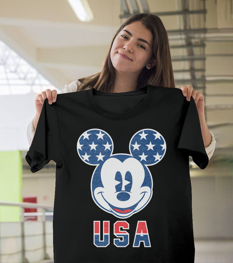 Disney USA Stars Happy Mickey Mouse T-Shirt