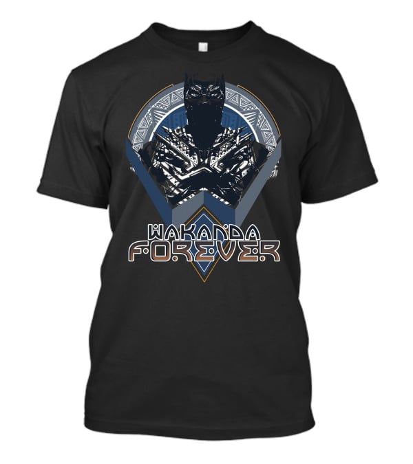 Marvel Black Panther Wakanda Forever Geometric Triangle T-Shirt