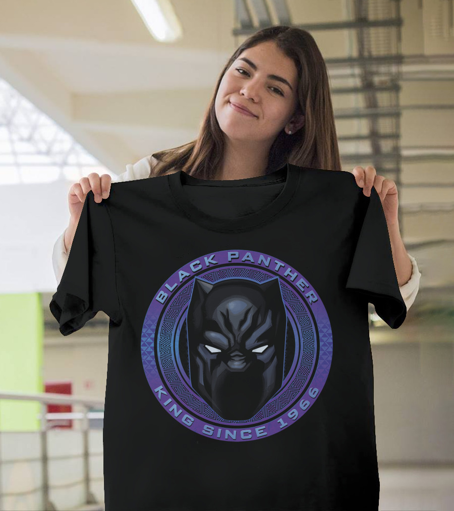 Marvel Black Panther King Since 1966 Iconic Mask T-Shirt