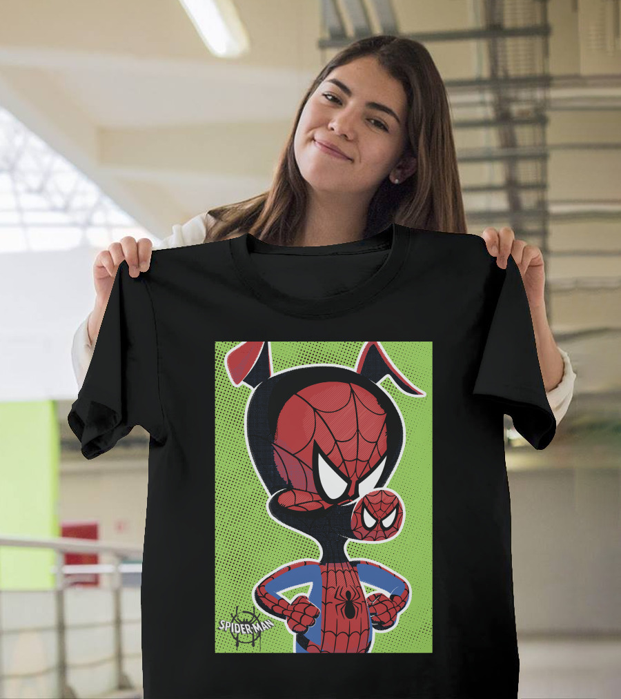 Marvel Spider-Ham Spiderverse Pop Art Spider-Man Character Heroic Pose T-Shirt