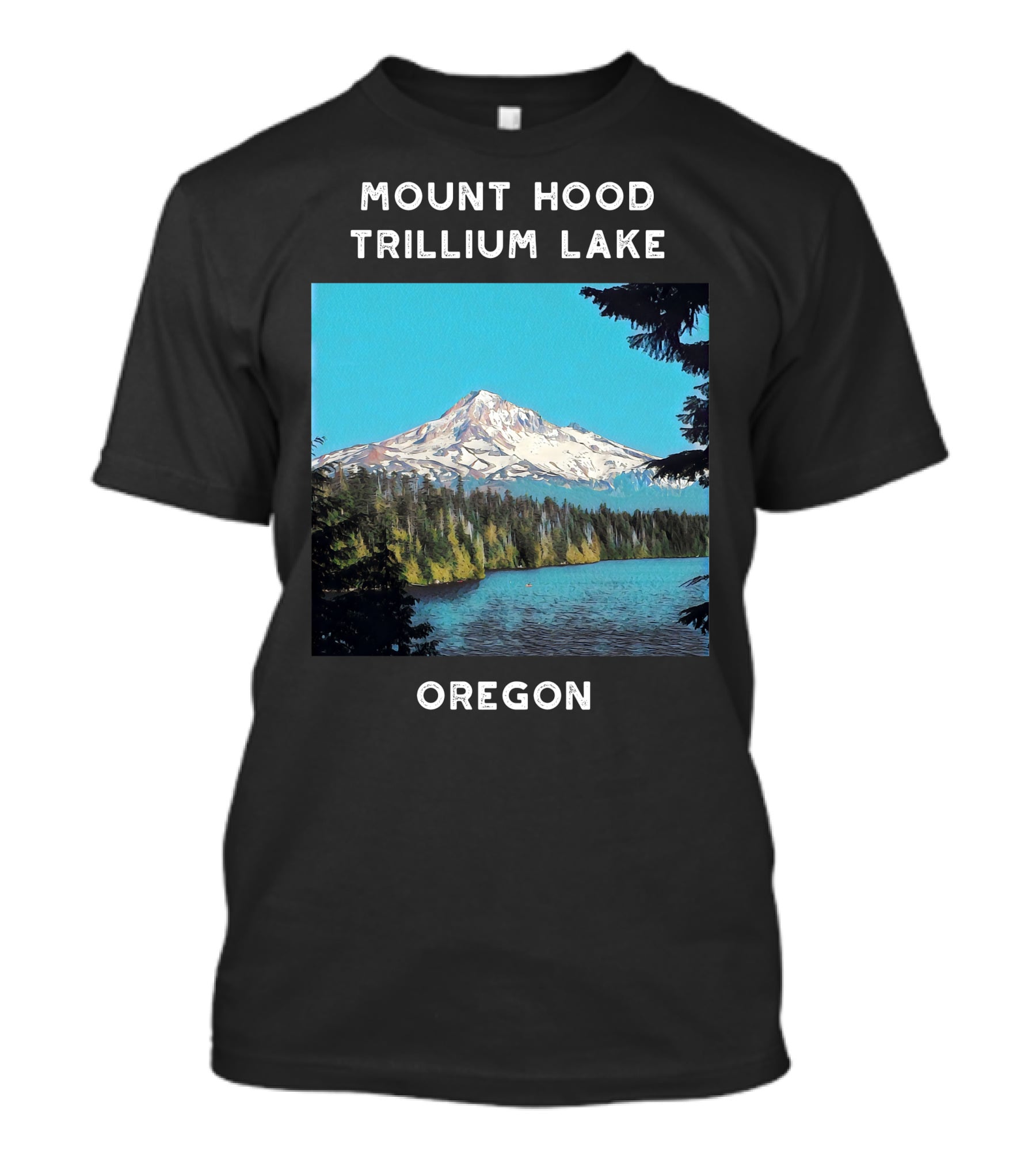 Mount Hood Trillium Lake Oregon T-Shirt