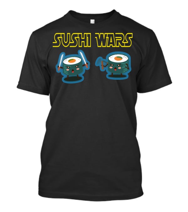Sushi Wars Funny Star Theme Birthday T-Shirt