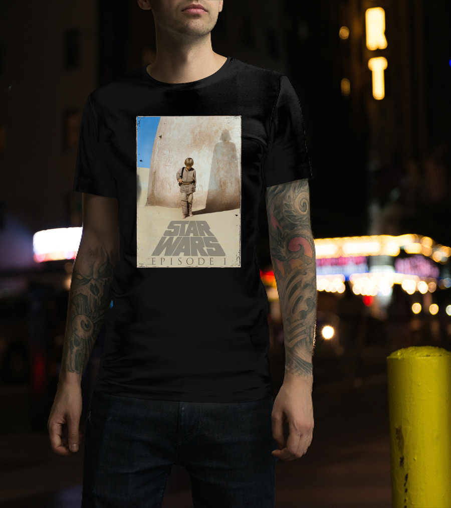 Star Wars Episode I The Phantom Menace Anakin Skywalker Shadow T-Shirt