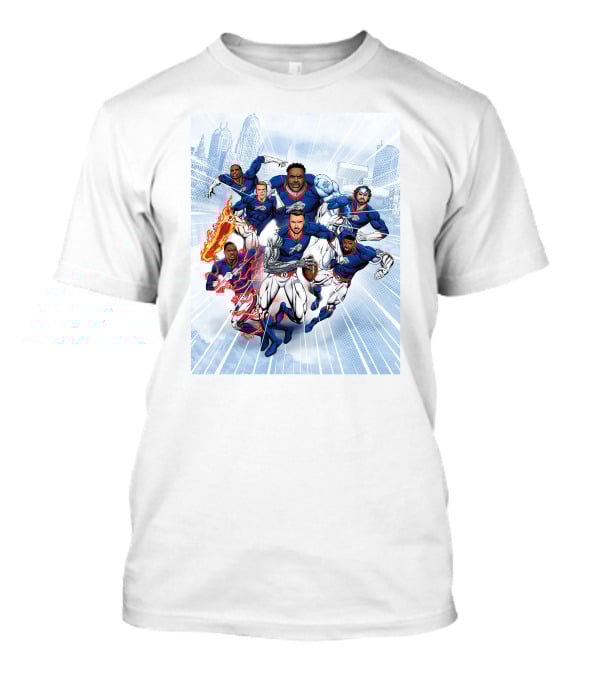 Bills Super Hero Football Team Comic Heroes T-Shirt