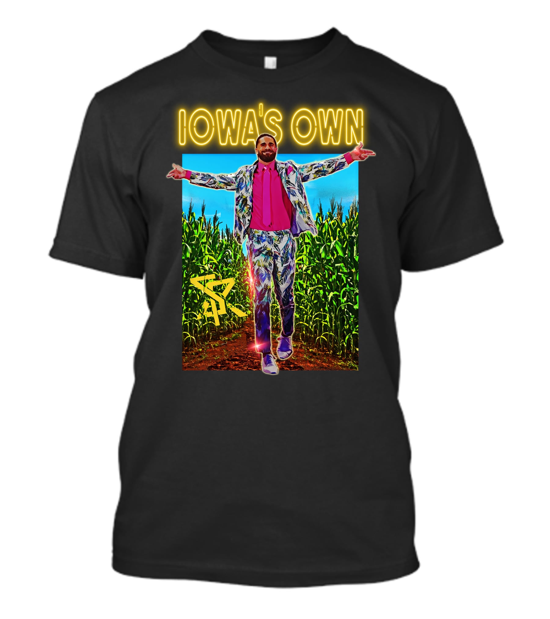 Iowa's Own Seth Rollins Cornfield Suit T-Shirt