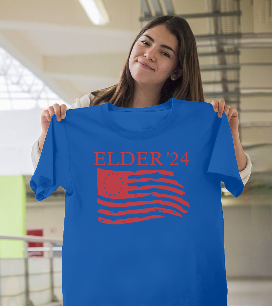 Elder 24 We're Got A Country To Save Larry Elder American Flag T-Shirt