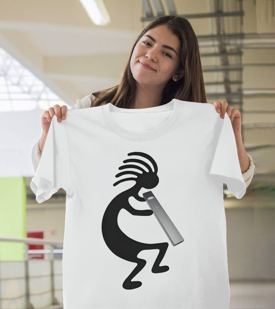 Kokopelli Vaping Man With Modern Device T-Shirt