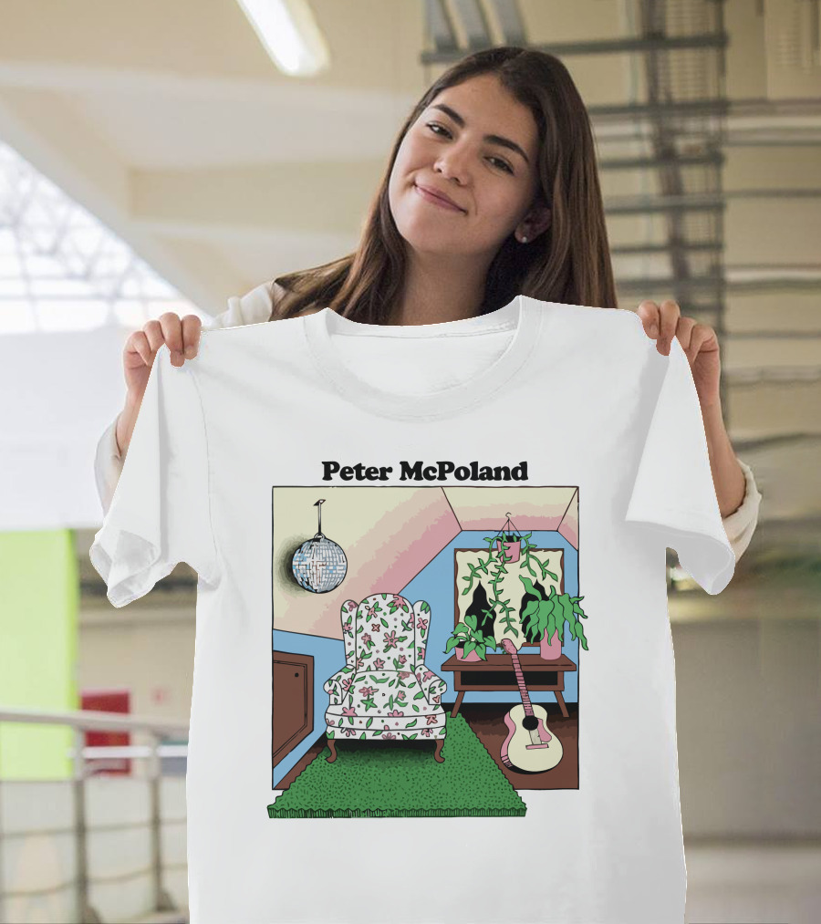 Peter McPoland Room with Chair Guitar and Plant T-Shirt