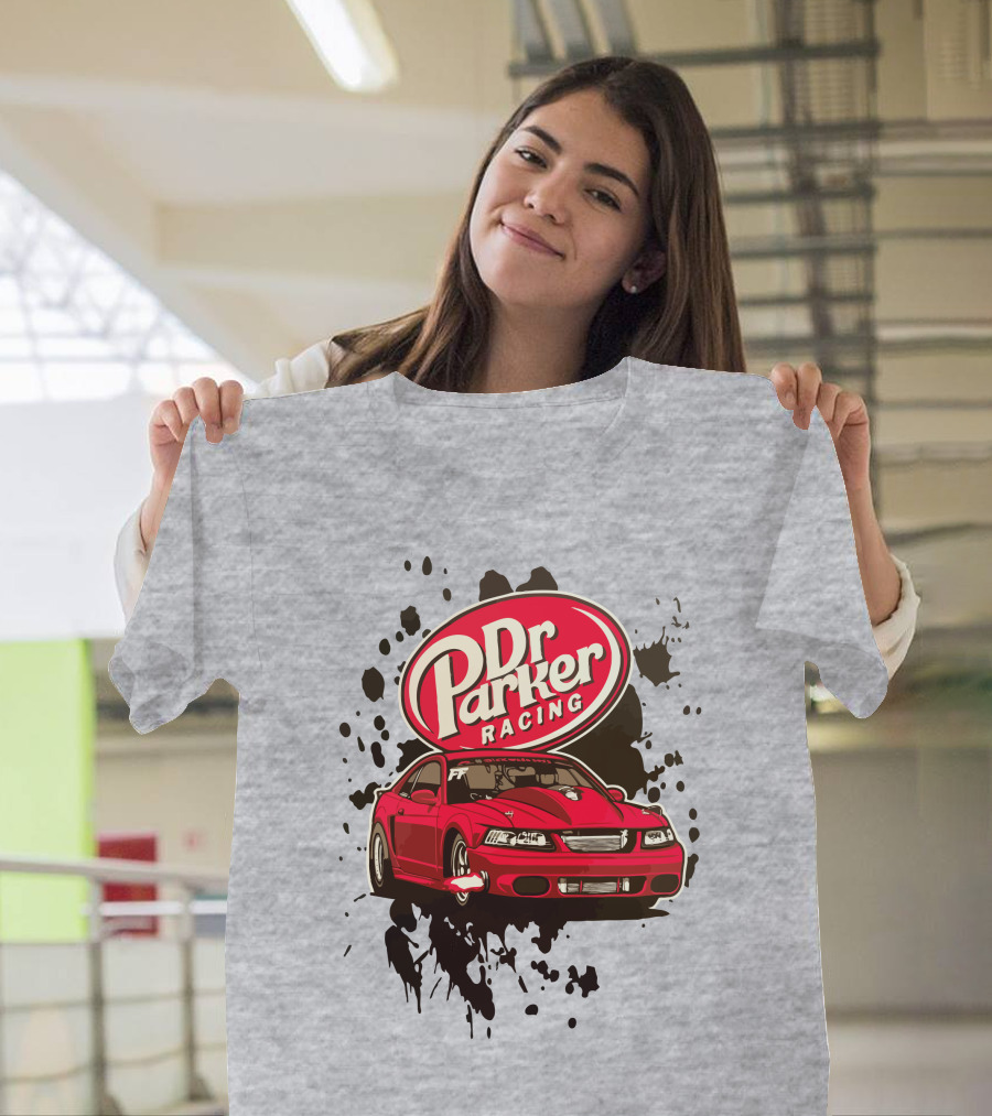 Dr Parker Racing Cleetus McFarland Merch Red Car T-Shirt