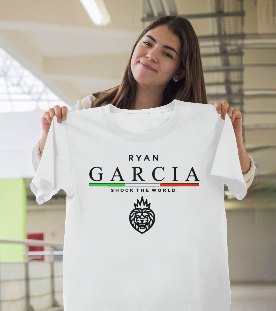 RYAN GARCIA Shock The World Heritage Collection Lion T-Shirt