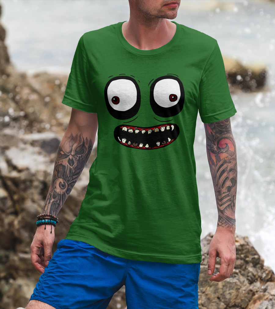 Salad Fingers Creepy Cartoon Eyes And Teeth Merch T-Shirt