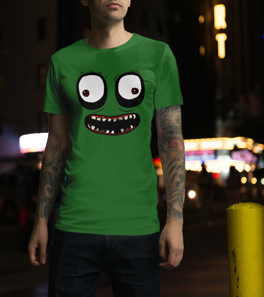Salad Fingers Creepy Cartoon Eyes And Teeth Merch T-Shirt