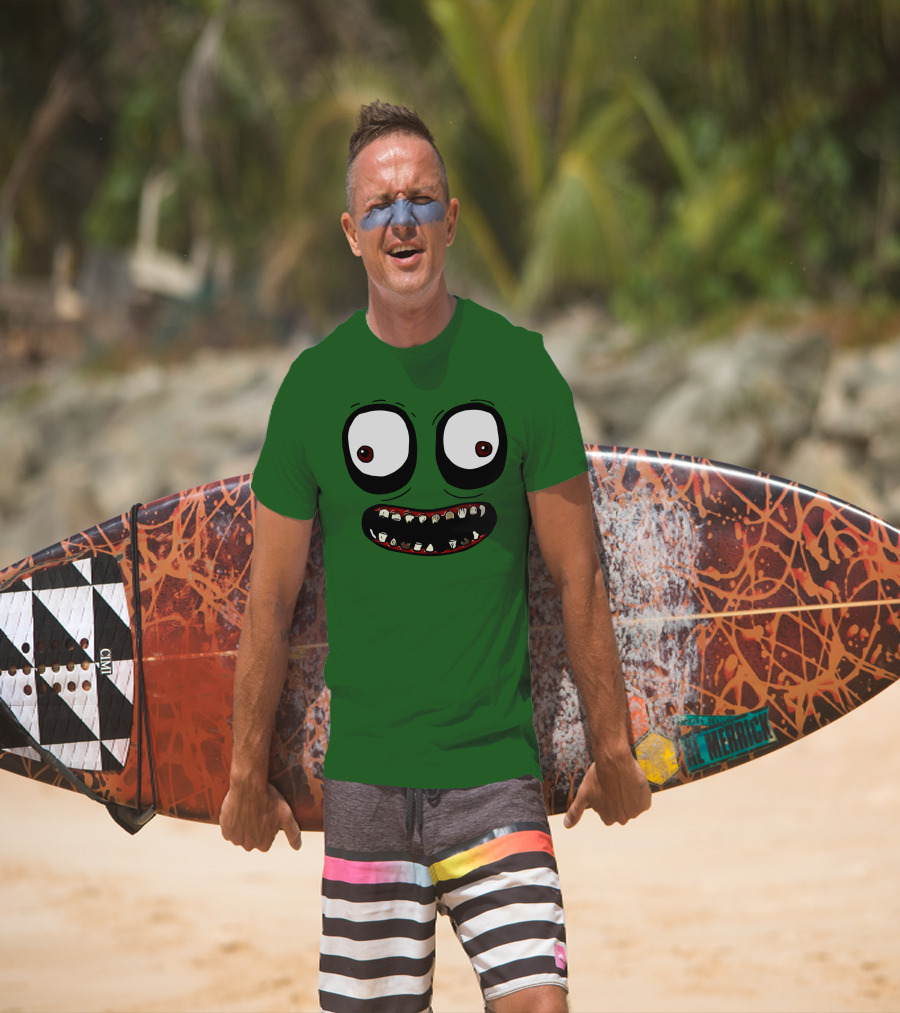 Salad Fingers Creepy Cartoon Eyes And Teeth Merch T-Shirt