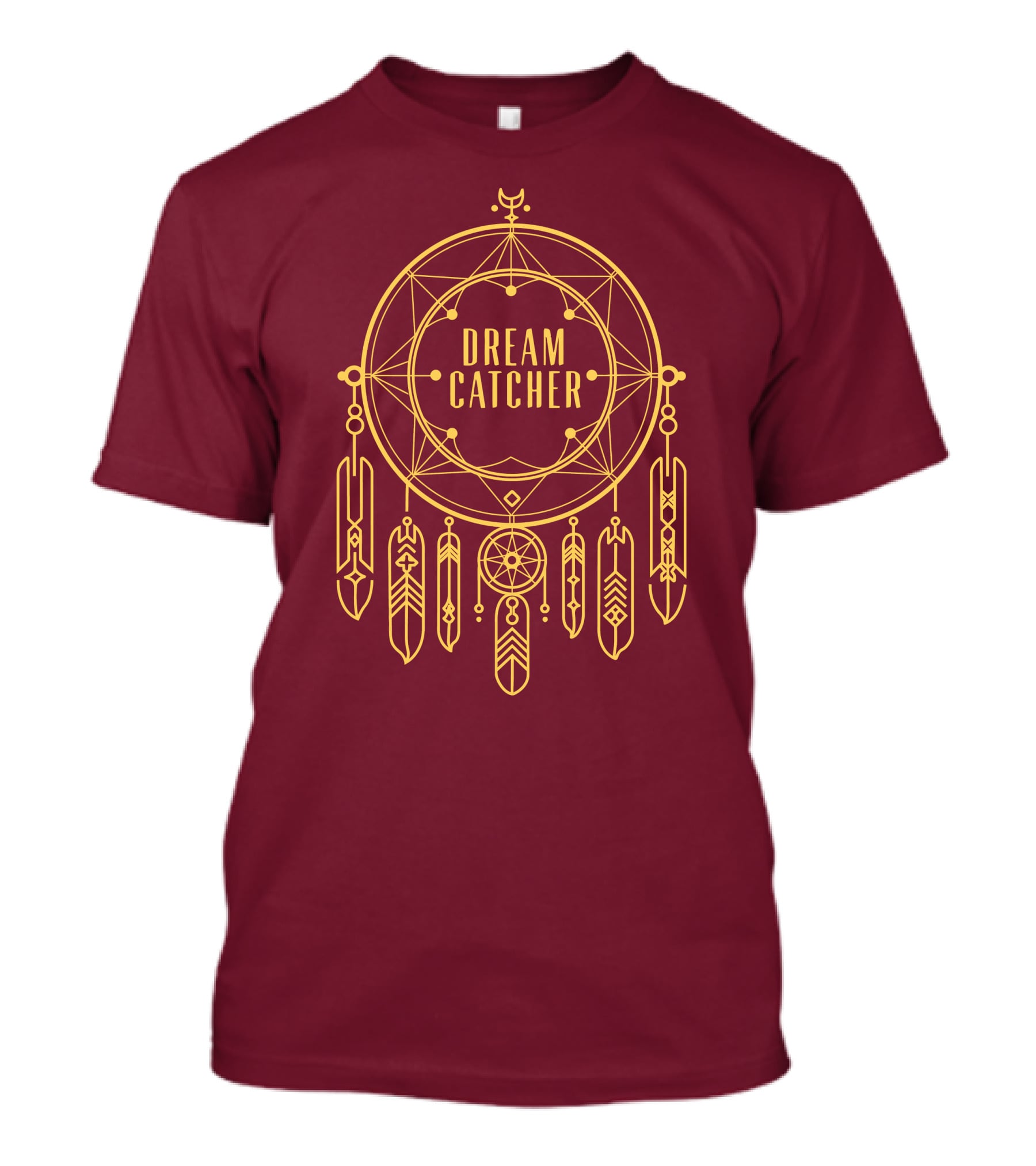 Dreamcatcher Merch Dream Catcher Geometric Feather T-Shirt