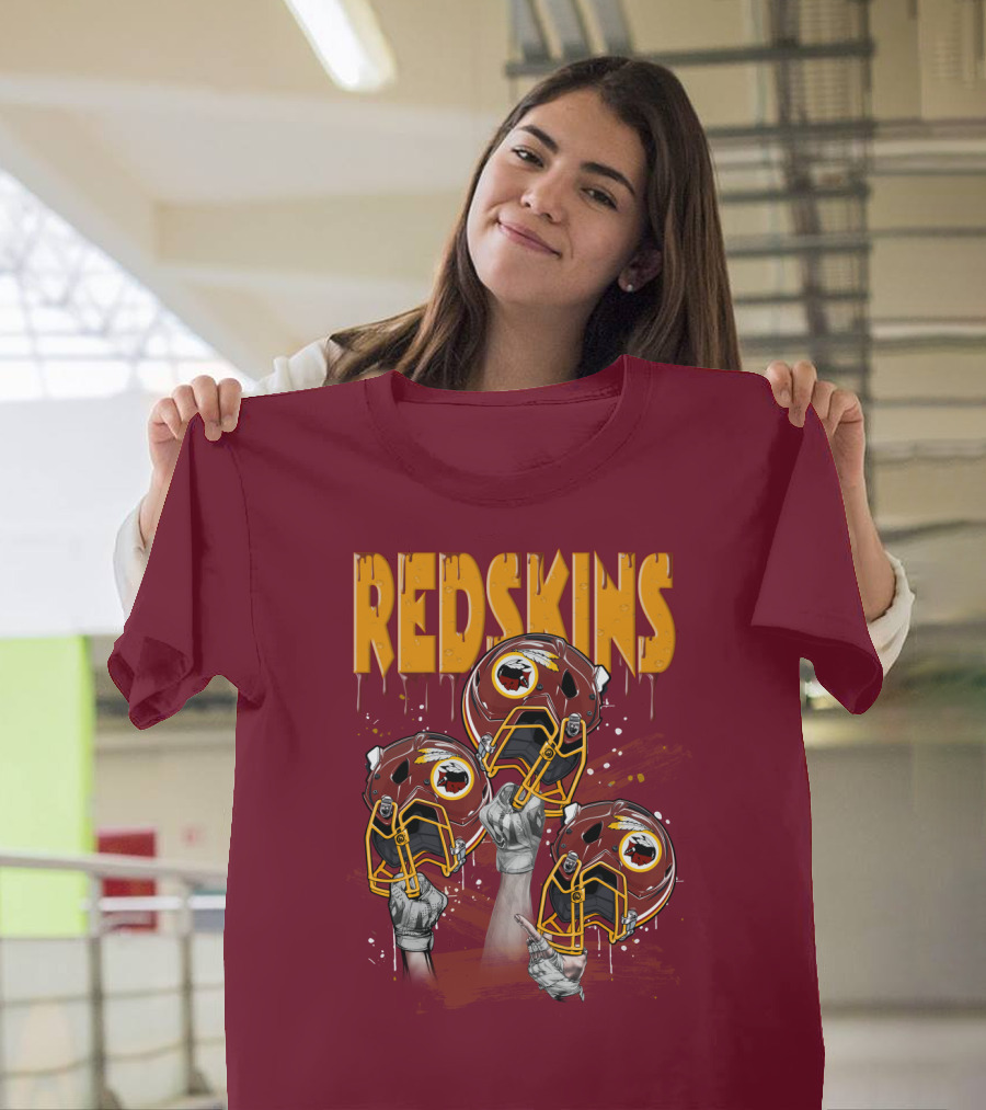 Redskins Helmets And Raised Fists T-Shirt
