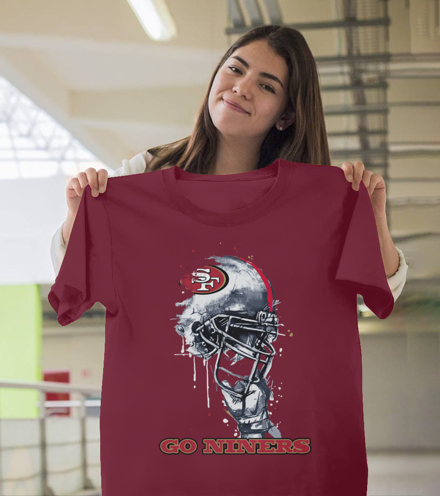 Go Niners Sf Football Helmet T-Shirt