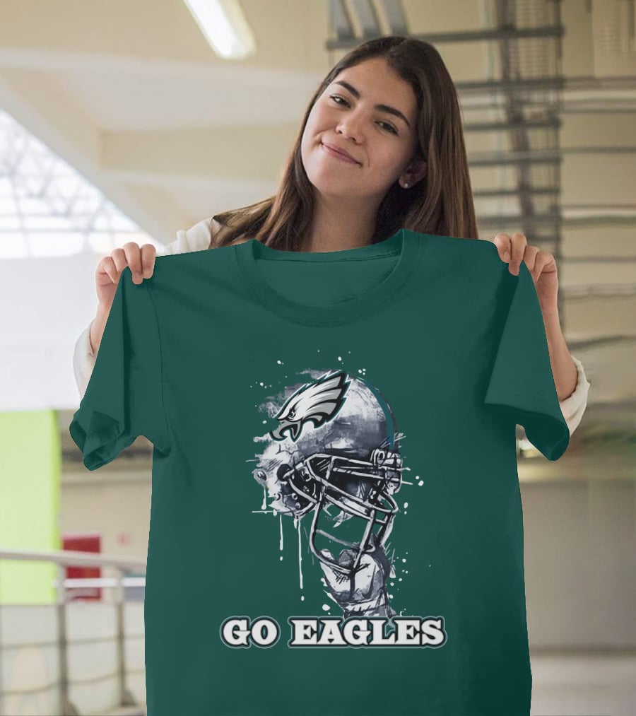Philadelphia Eagles Helmet Go Eagles T-Shirt