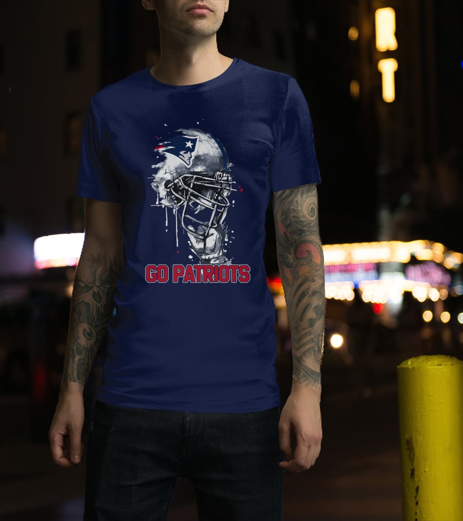 Go Patriots Patriots Helmet T-Shirt