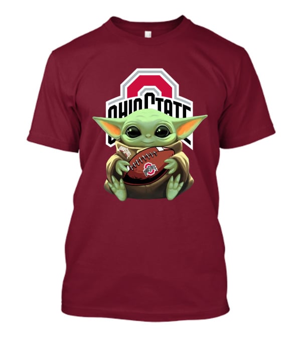 Ohio State Baby Yoda Football T-Shirt