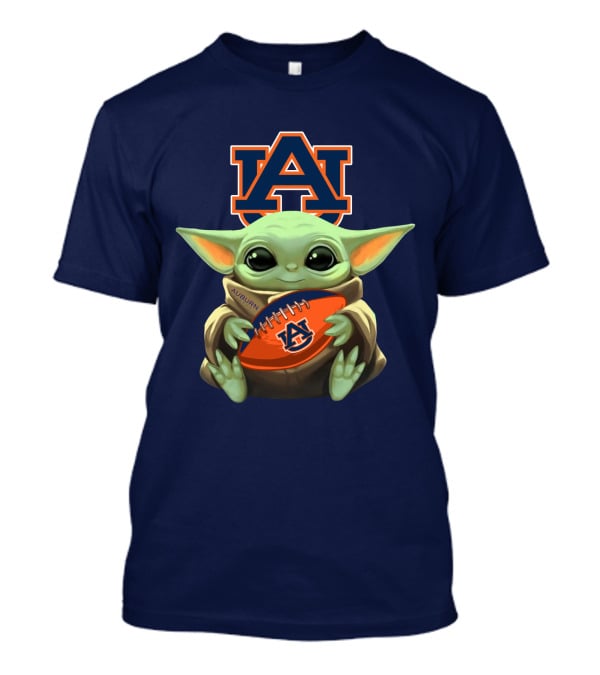 Auburn Baby Yoda Football T-Shirt