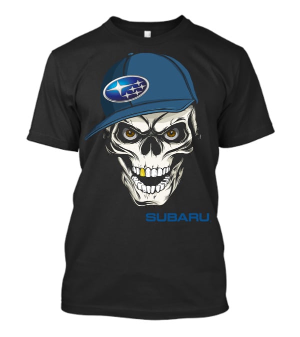 SUBARU Skull With Cap T-Shirt