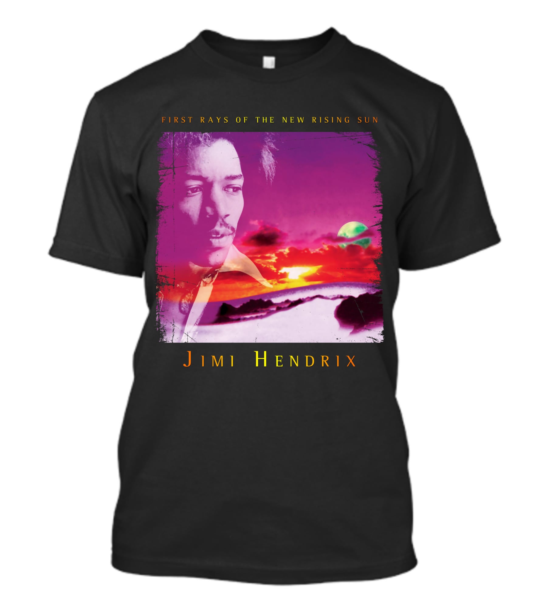 Jimi Hendrix First Rays Of The New Rising Sun Sunset T-Shirt