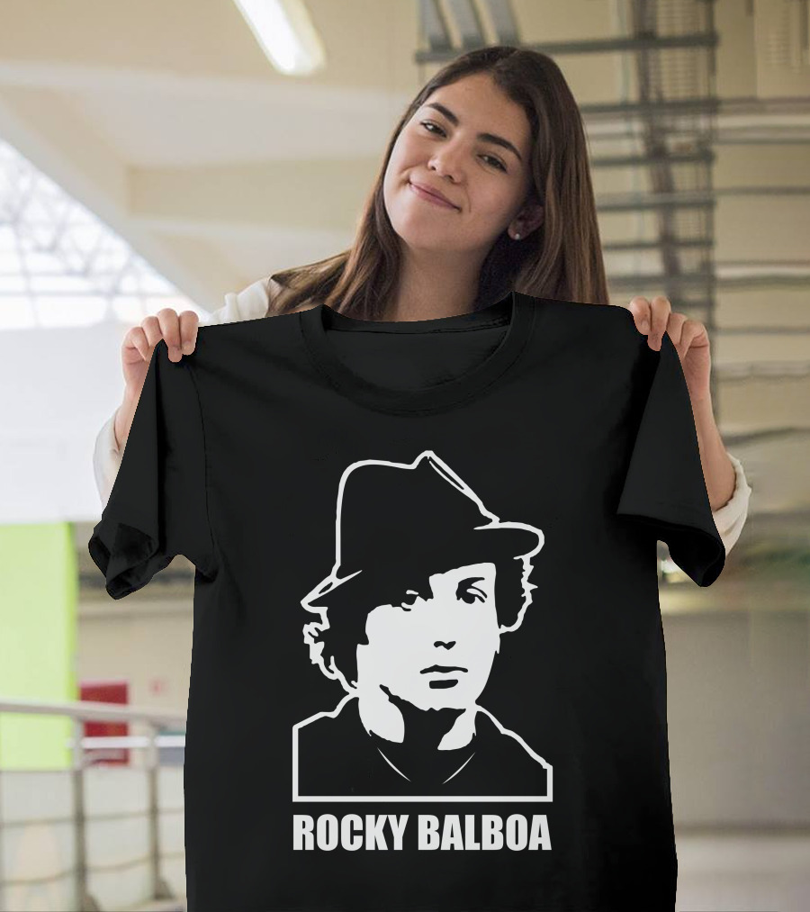 Rocky Balboa Iconic Boxing Legend With Hat T-Shirt