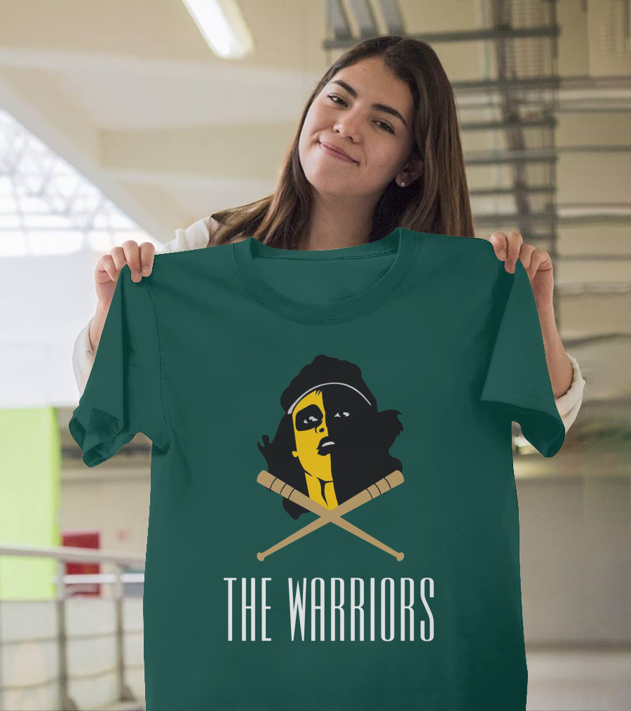 The Warriors Movie Concept Art Face and Crossed Bats T-Shirt