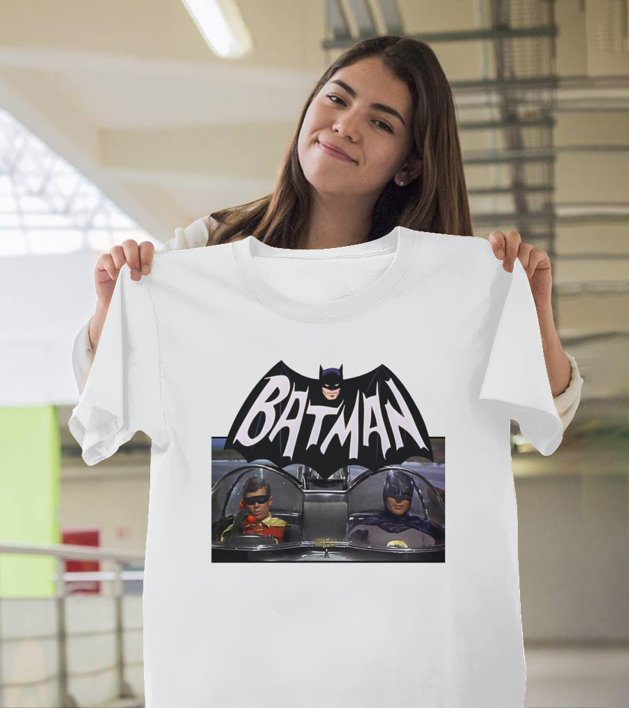 Batman TV Series Batmobile Dynamic Duo T-Shirt