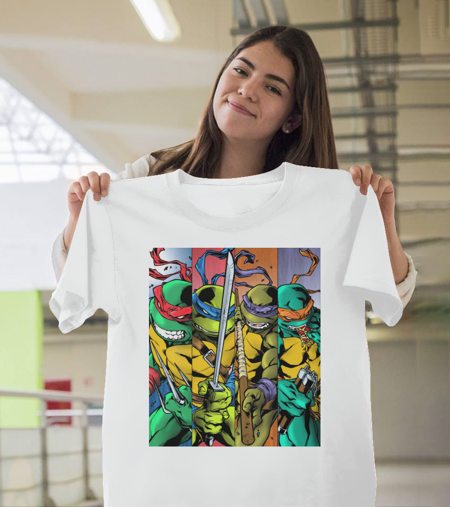 Teenage Mutant Ninja Turtles Raphael Leonardo Donatello Michelangelo T-Shirt