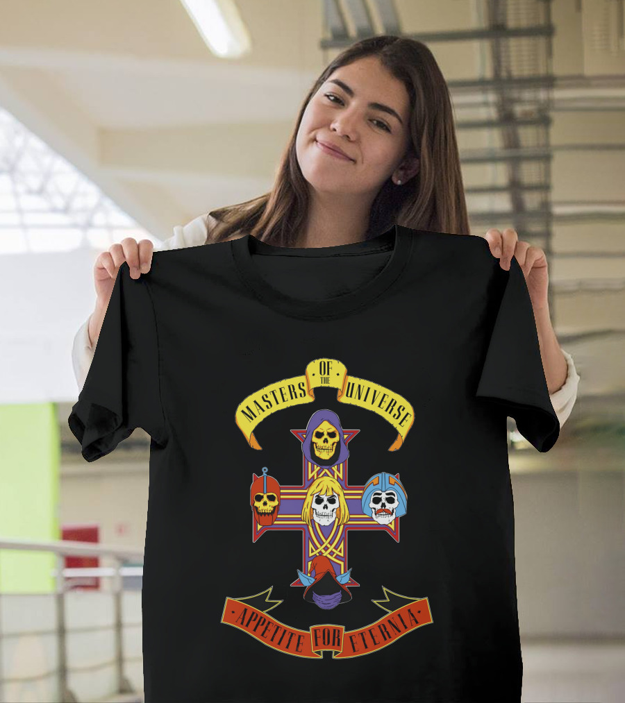 Masters of the Universe Appetite for Eternia Cross Skulls T-Shirt