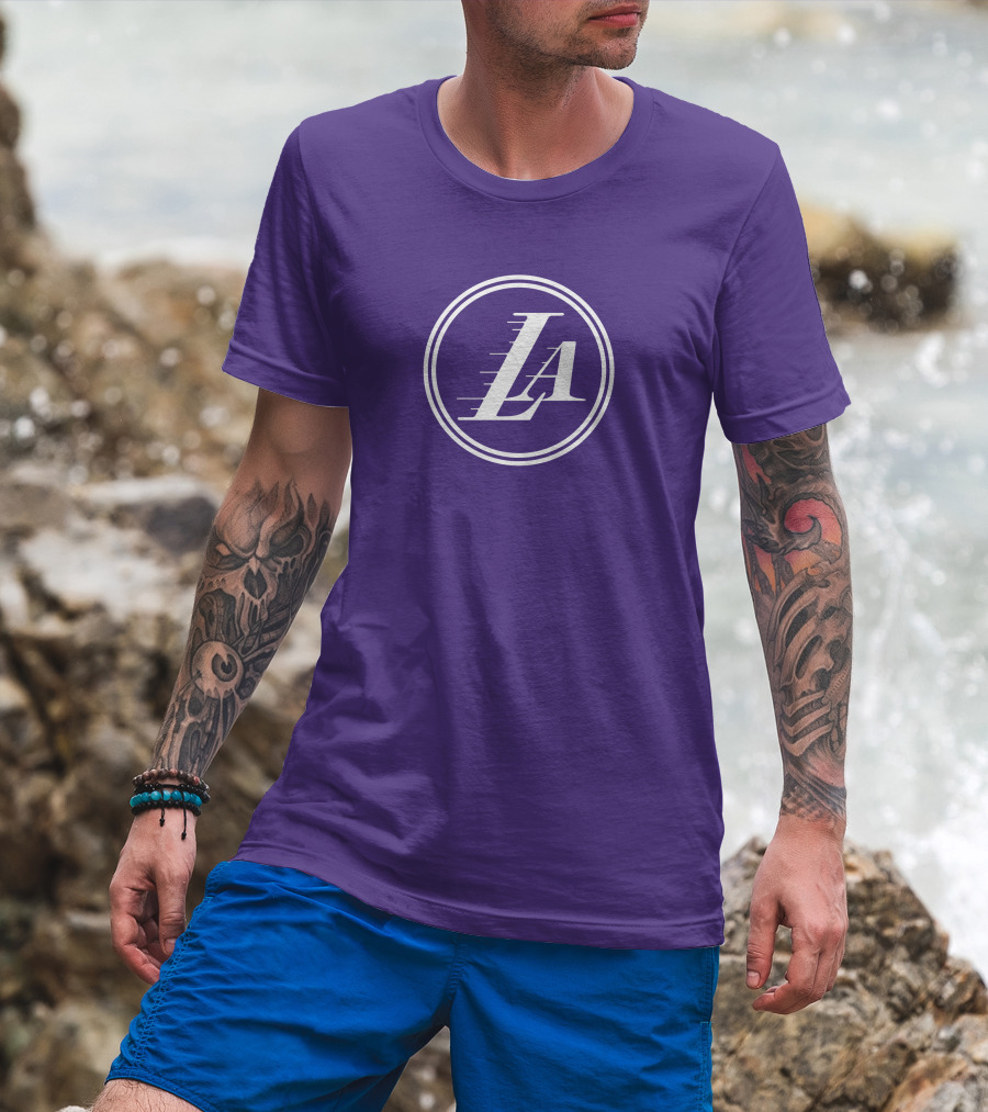 Anthony Davis Los Angeles Lakers LA Circle T-Shirt