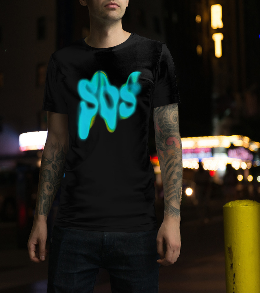Sza SOS Neon Glow Image T-Shirt