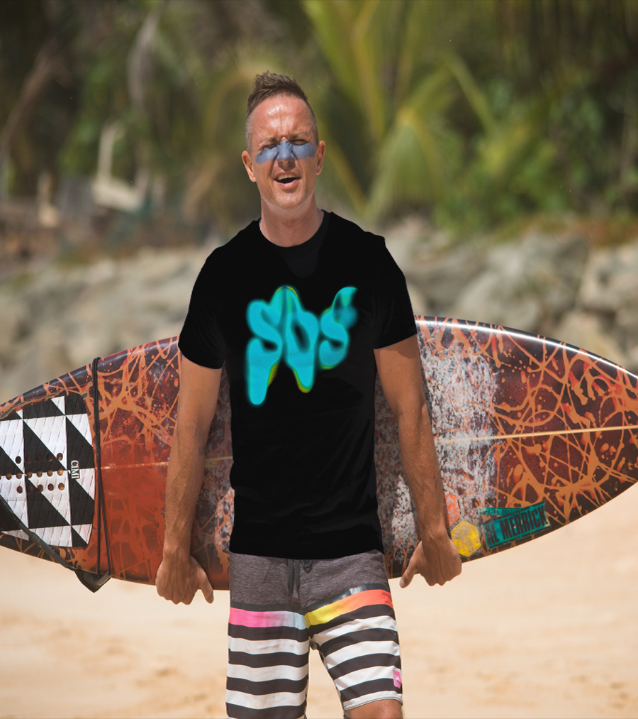 Sza SOS Neon Glow Image T-Shirt