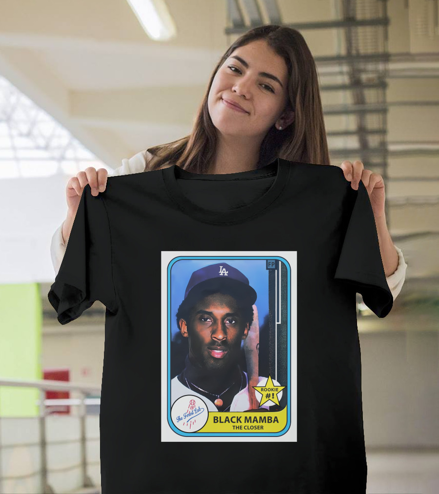 Black Mamba FP Rookie #1 The Closer Baseball Card T-Shirt